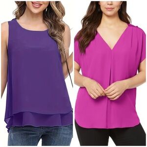 Women’s Size 1X Purple Top Bundle